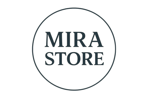 Un cerchio con scritto MIRA STORE